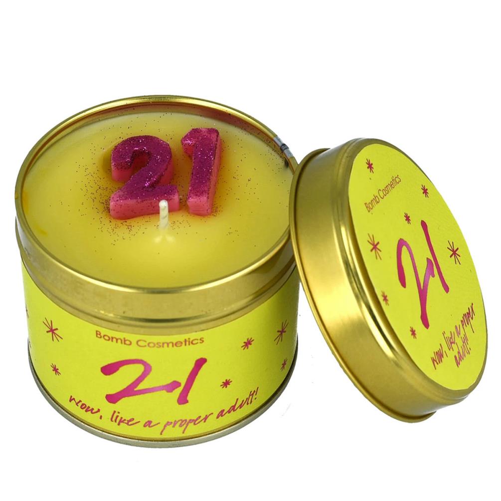 Bomb Cosmetics 21st Birthday Tin Candle £8.78